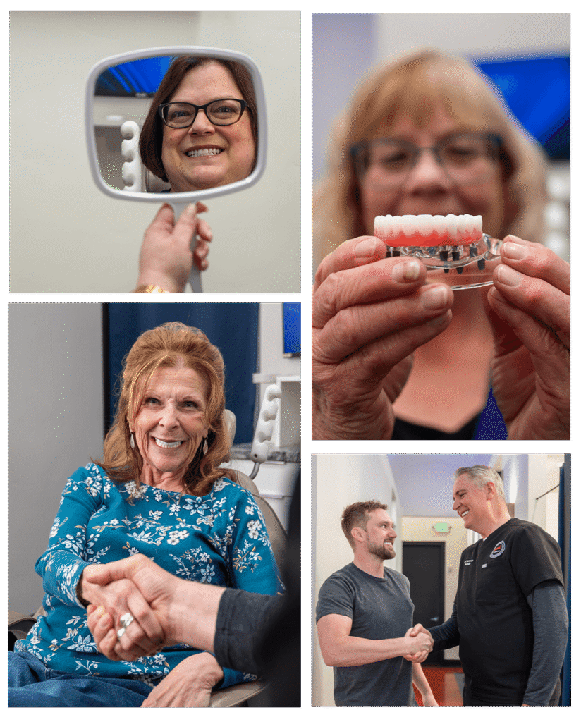 patient reveal with arch collage